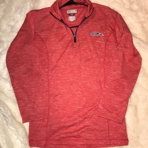 Red ole miss quarter zip